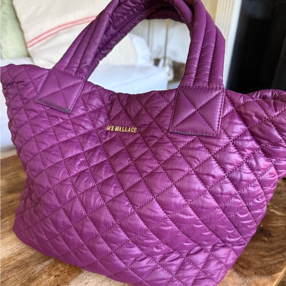MZ Wallace Plum Quilted Tote - Picture 1 of 6